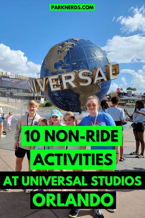 10 Non-Ride Activities at Universal Studios Orlando Best Rides At Universal Orlando, Rides At Universal Studios Orlando, Tips For Universal Studios Orlando, Universal Orlando Tips, Universal Studios Orlando Rides, Universal Studios Characters, Universal Studios Rides, Universal Studios Orlando Planning, Universal Florida