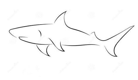 Shark Fin Tattoo Minimalist, Small Great White Shark Tattoo, Simple Aquatic Tattoo, Reef Shark Tattoo Simple, Minimalistic Shark Tattoo, Shark Tattoos Simple, Shark Tattoo Line, Minimalist Shark Tattoo Simple, Small Shark Tattoo Simple