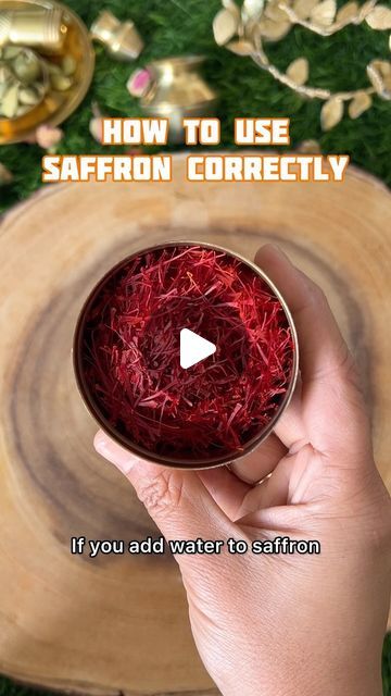 @nehadeepakshah on Instagram: "The best way to use saffron ! What I’ve learnt is that when you lightly toast the saffron, it releases the best flavour & it can be ground to make a powder & then you can add just water or Ice. This will give the best colour  Saw this Ice method on @hermann ‘s page & found it to be interesting though the results with cold water or just water were the same to me.   🌟 Vishesh Tippani - The pan should be only slightly warm, do not heat it too much else it will burn. We want to just toast it slightly  #HackItWithNeha #Kesar #Saffron" Saffron Tea Recipe, Warm Water Benefits, Saffron Uses, Saffron Water, Saffron Tea, Spanish Saffron, Water Benefits, Be Interesting, Tea Benefits