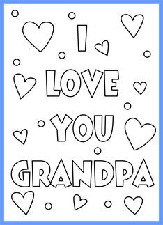 Happy Birthday Grandpa Coloring Pages Printable Happy Birthday Grandpa, Happy Birthday Uncle, Happy Birthday Coloring Pages, Fathers Day Coloring Page, Father's Day Printable, Uncle Birthday, Uncle Grandpa, Birthday Coloring Pages, Fathers Day Crafts