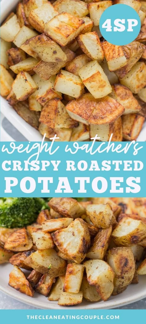 Ww Roasted Potatoes, Low Calorie Roasted Potatoes, Weight Watchers Roasted Potatoes, Weight Watcher Potatoes, Ww Potato Recipes, Weight Watchers Potato Recipes, Healthy Potato Recipes Clean Eating, Low Calorie Potato Recipes, Roasted Potatoes In Oven