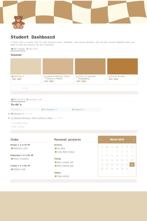 #Notion_High_School #Academic_Notion #Student_Dashboard #Academic_Life Notion High School, School Planner Template, Timetable Template, Student Dashboard, Academic Life, Academic Goals, Habit Trackers, Notion Templates, Student Hacks