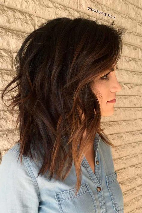 21 Captivating Medium Length Haircuts You Know You Want to Try Balayage Straight, Medium Length Haircuts, Medium Long Hair, Haircut For Thick Hair, Trending Hairstyles, Prom Hairstyles, Medium Hair Cuts, Hair Envy, Shoulder Length Hair