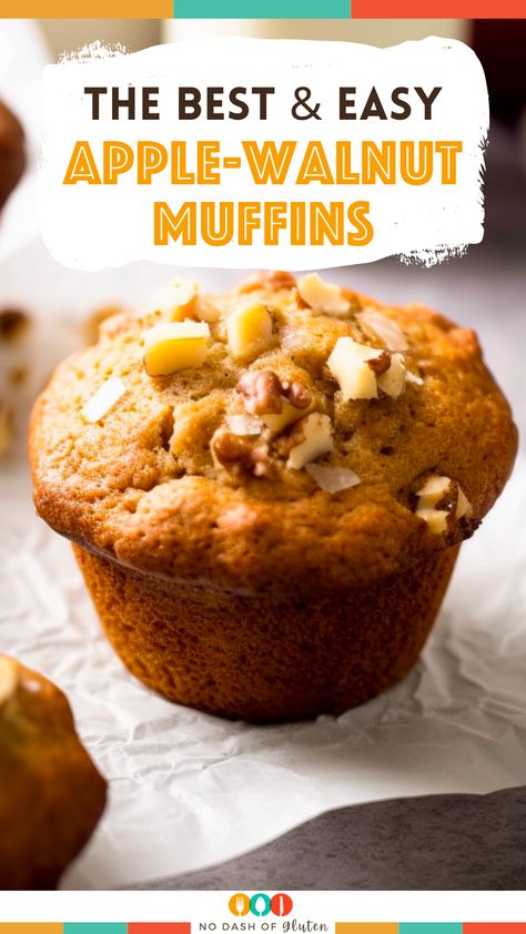 Savor the taste of homemade Jumbo Apple-Walnut Muffins! With sweet apples, crunchy walnuts, and a hint of cinnamon, these muffins are perfect for any time. Easy and delicious, they're a hit with the whole family. Visit our blog for the full recipe and bake your batch of these delightful treats today! Jumbo Apple Walnut Muffins, Apple Almond Muffins, Coffee And Walnut Muffins, Apple Walnut Muffins Recipes, Apple And Walnut Recipes, Apple Nut Muffins, Jumbo Apple Cinnamon Muffins, Walnut Muffins Recipes, Easy Apple Muffin Recipes