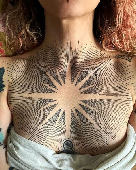 Tato Dada, 16 Tattoo, Engraving Tattoo, Spiritual Tattoos, Sun Tattoo, 문신 디자인, Dope Tattoos, Tattoo Design Drawings, Chest Tattoo