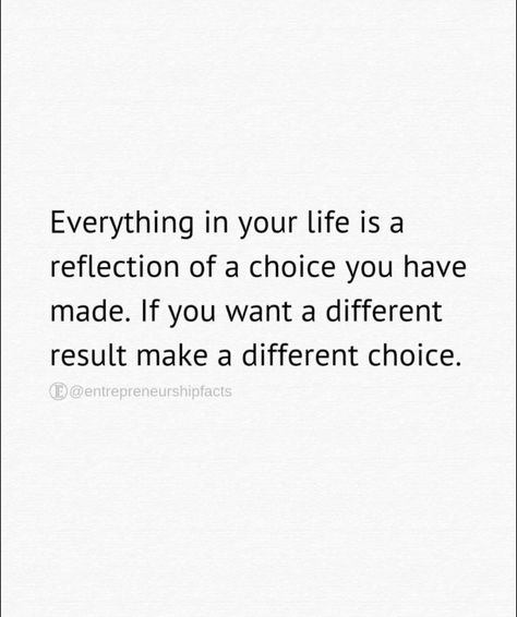 Life is all about choice! Change is a result of action taken by your choice! ☺️ Life Choices Quotes Truths, Scenery Quotes, Life Choices Quotes, Choices Quotes, Life Choices, Instagram Life, Change In, Life Is, Healing