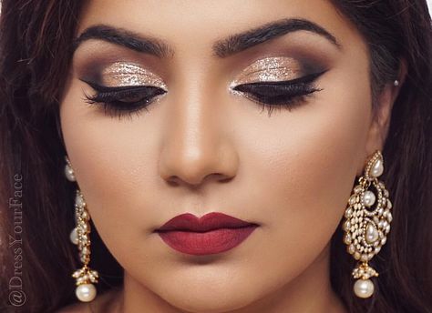 Gorgeous makeup Makeup Ideas For Quinceanera, Makeup For Brown Eyes Wedding, Bridal Makeup For Brown Eyes, Bridal Lipstick, Indian Skin Makeup, Gorgeous Wedding Makeup, Wedding Hairstyles And Makeup, Indian Wedding Makeup, Indian Bride Makeup