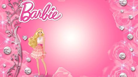 Barbie Invitation Template Barbie Background For Tarpaulin, Barbie Template, Printable Barbie, Barbie Invitation, Barbie Birthday Invitations, Barbie Invitations, Barbie Party Decorations, Barbie Theme Party, Pool Party Birthday Invitations