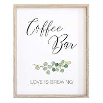 Bar Sign For Wedding, Coffee Bar Wedding, Coffee Bar Sign, Greenery Wedding Decor, Sign For Wedding, Coffee Wedding, Coffee Bar Signs, Watercolor Greenery, Venue Decorations