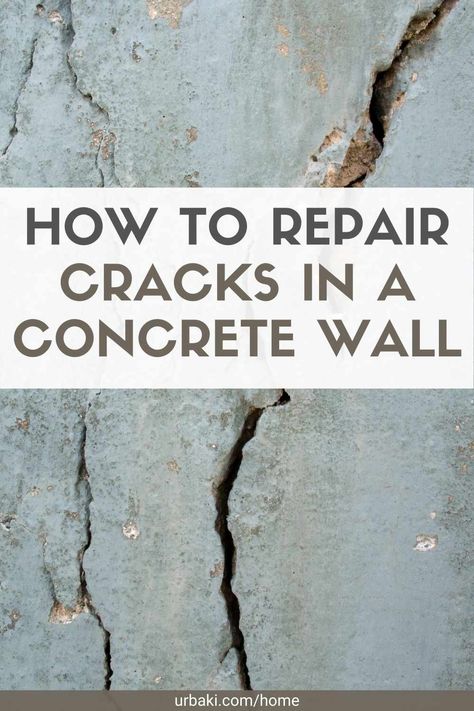 Poured Concrete Basement Wall Ideas, How To Fix Basement Wall Cracks, Cement Wall Ideas Basements, Painting Cement Walls In Basement, Cement Basement Walls Ideas, Paint Concrete Wall, Waterproof Basement Walls, Painted Concrete Walls, Patching Plaster Walls