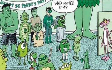 Funny Irish Jokes, St Patricks Day Jokes, Irish Jokes, St Patricks Day Quotes, Kermit The Frog, Friday Humor, Funny Birds, St Paddys Day, Nerd Girl