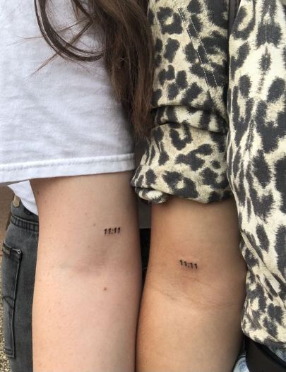 Small Meaningful Tattoos Unique, Matching Tattoo Ideas For Couples, Deep Meaningful Tattoos, Tattoo Ideas For Couples, 11 11 Tattoo, Matching Tattoo Ideas, Meaningful Tattoo Ideas, Best Friend Tattoo, Tattoo Samples