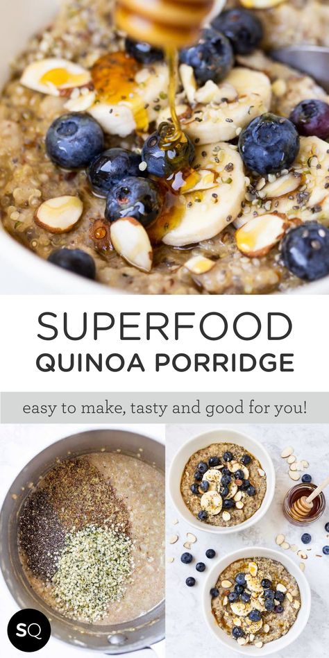 Antioxidant Recipes, Superfood Oatmeal, Healthy Oatmeal Bowl, Mind Diet Recipes, Oatmeal For Breakfast, Energy Breakfast, Berry Oatmeal, Superfood Breakfast, Energizing Breakfast