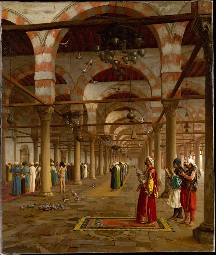 Prayer in the Mosque Art Arabe, Empire Ottoman, Aol Mail, Historical Painting, Islamic Paintings, Eastern Art, Arabic Art, Classic Paintings, Cairo Egypt