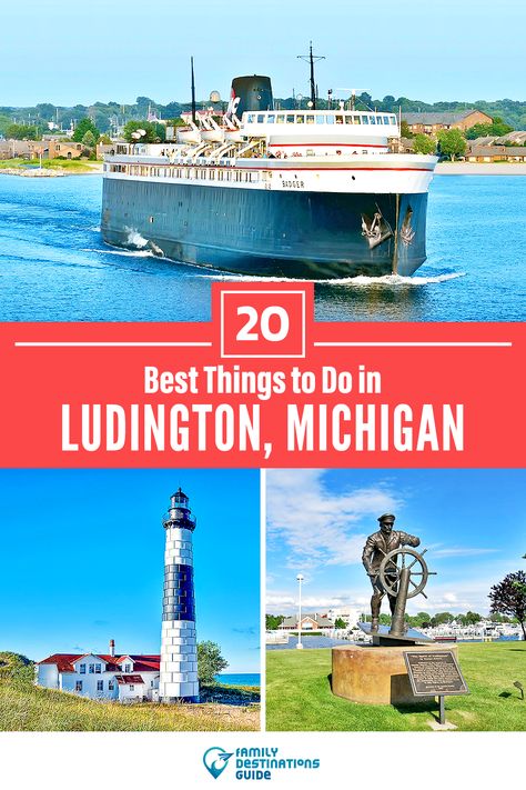 Things To Do In Ludington Michigan, Lighthouses In Michigan, Ludington Michigan Things To Do In, Luddington Michigan, Lexington Michigan, Pentwater Michigan, Things To Do In Michigan, Michigan Travel Destinations, Ludington Michigan