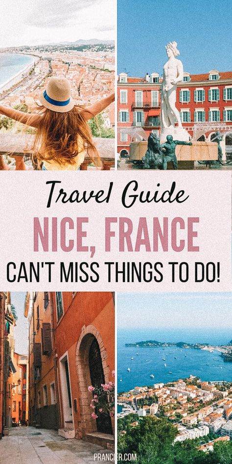 TOP THINGS TO DO IN NICE, FRANCE!! Planning a trip to Nice, France, and looking for ideas for things to do? Check out this guide full of top Nice itinerary suggestions and tips. The South of France is simply breathtaking, and the French Riviera is a must place to visit. Nice is at the very heart of the action. Don't miss out on the top attractions in Nice! Discover what to do in Nice! #Nice #France #Francetravel #Nicefrance #SouthofFrance #Frenchriviera #Niceitinerary Visiting Nice France, 3 Days In Nice France, What To See In Nice France, What To Pack For Nice France, Castle Hill Nice France, Nice Travel Guide, 1 Day In Nice France, What To Do In Nice France, Shopping In Nice France