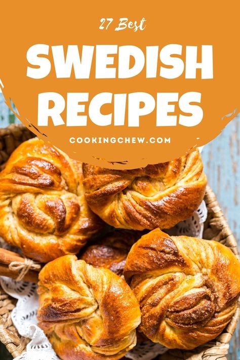 Swedish Food Recipes, Swedish Baking Recipes, Swedish Baked Goods, Scandinavian Recipes, Swedish Food, Swedish Foods Traditional, Swedish Food Traditional, Swedish Cinnamon Buns Recipes, Swedish Bread