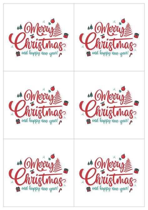 Happy New Year Printable, Printable Gift Tags, Merry Christmas Happy New Year, Christmas Happy New Year, Christmas Happy, Gift Tags Printable, Merry Christmas And Happy New Year, Printable Gift, Happy New