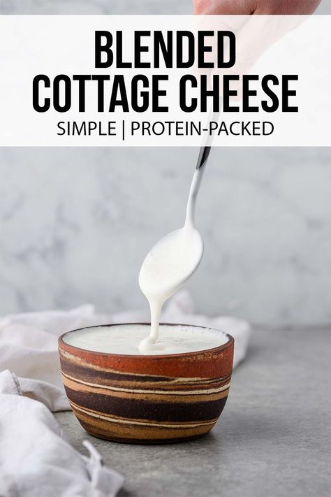 Cottage cheese is having a moment, and this blended cottage cheese recipe is the perfect jumping off point! How to blend it, why to blend it, plus a whole host of recipe ideas for how to use it once blended, including cottage cheese bowls, overnight oats, and more. Blended Cottage Cheese Overnight Oats, Blend Cottage Cheese, Cottage Cheese Overnight Oats, Cottage Cheese Bowls, Blended Cottage Cheese, Cottage Cheese Recipe, Paleo Food List, Breaded Chicken Cutlets, Paleo Meal Prep