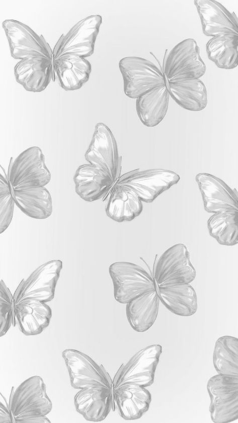 White Butterfly Aesthetic Wallpaper, Grey Laptop Wallpaper, Silver Butterfly Wallpaper, White Butterfly Aesthetic, Wallpaper Backgrounds White, Wallpaper Aesthetic White, White Background Aesthetic, White Wallpaper Aesthetic, Ipad Wallpaper Quotes