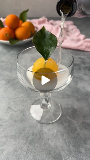 Ain’t Too Proud To Meg on Instagram: "Save this recipe (below). & comment “LINK” if you want me to DM you the round ice cube molds. 

Inspo: @soberishmom 

INGREDIENTS

orange juice
champagne
oranges or mandarins with leaves

INSTRUCTIONS

1. Cut leaves off of oranges and wash thoroughly. Set aside.
2. Fill sphere-shaped ice molds with orange juice and place a leaf in the opening, making sure to cover the stem and a small portion of the bottom of the leaf.
3. Place in freezer for 4 hours, or overnight.
4. Carefully remove the top of the mold as not to rip the leaves.
5. Place in glass, pour champagne over the top, and enjoy!

#feedfeed #mimosa #food52 #imsomartha #icemold #amazonfinds #amazonfind" Round Ice Cubes, Round Ice, Juice Ice, Dinner Party Decorations, Ice Ball, Festive Drinks, Fancy Drinks, Mixed Drinks Recipes, Ice Molds