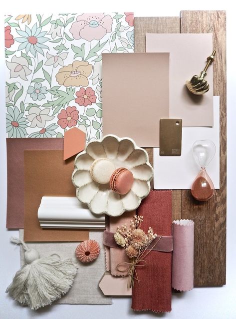 Physical Mood Board, Mood Board For Interior Design, Materials Board Interior Design, Mood Board Interior, Earthy Home Decor, Design Mood Board, Interior Design Courses, Interior Design Presentation, Interior Color Schemes