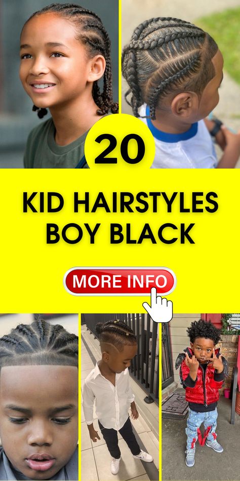 Stylish Kids’ Hairstyles: Braids, Curls & Cool Haircuts for Trendy Tots Little Boys Braids Hairstyles Black, Kid Hairstyles Boy, Mixed Boys Haircuts, Cornrows For Boys, Boy Braid Styles, Boys Haircuts Curly Hair, Hairstyles Boy, Black Boy Hairstyles