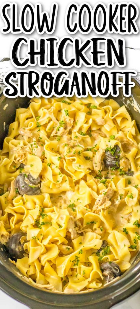 Crockpot Chicken Stroganoff, Slow Cooker Chicken Stroganoff, Chicken Stroganoff Recipe, Slow Cooker Recipes Beef Stew, Chicken Salad Recipe Easy, Chicken Stroganoff, Crockpot Turkey, Slow Cooker Beef Stew, Stroganoff Recipe