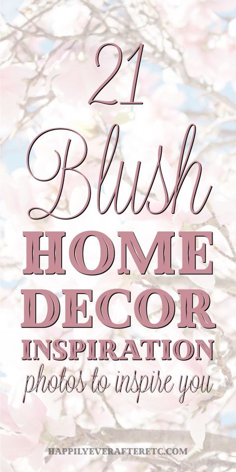 Getting ready to tackle a little room makeover? Here are 21 gorgeous blush home decor inspiration photos to get you started #roommakeover #homedecorinspiration #blush Blush Home Decor, Blush Bedroom Decor, Pink Bedroom Accessories, Blush Pink Living Room, Blush Curtains, Blush Pink Bedroom, Blush Bedroom, Blush Decor, Pink Curtains