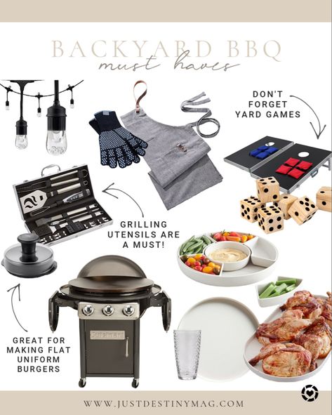 Outdoor Cooking Station, Bbq Summer, Bbq Essentials, Bbq Gloves, Grilling Utensils, Burger Press, Family Bbq, Grilled Burgers, Weber Grill