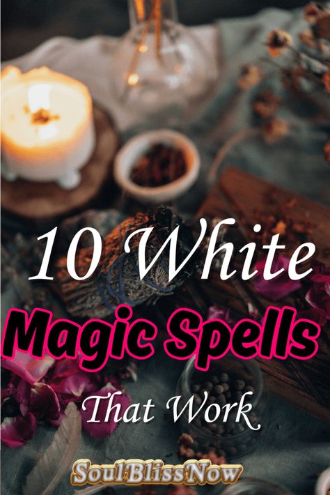 White Magic spells can work, but you may not know how to use this type of energy. White Magic is a type of magic that brings good energy towards you and puts good energy into the universe. Some people become curious about spellcasting when they have a need, are looking for true love, or want to manifest money. White Candle Magic, White Candle Spells, White Witch Spells, White Magic Love Spells, House Magic, Manifestation Spells, White Magic Spells, Types Of Magic, Money Honey