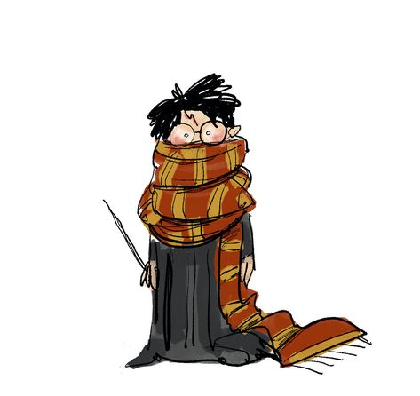 barryjohnson77: “Scarf weather. Harry Potter ” Harry Potter Birthday Drawings, Harry Potter Cute Drawings, Cute Harry Potter Drawings, Harry Potter Illustration Art, Harry Potter Book Art, Dibujos Harry Potter, Harry Potter Character Design, Harry Potter Dibujos, Harry Potter Draw