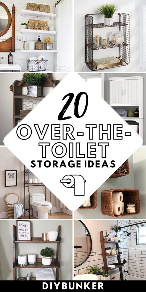 Storage For Very Small Bathroom, Ideas For Storage In Small Bathroom, Style Bathroom Shelves Over Toilet, Shelf For Small Bathroom, Ways To Store Toilet Paper In Bathroom, Half Bathroom Organization, Teeny Tiny Bathroom Ideas, Styling Bathroom Shelves Above Toilet, Small Bathroom Shelves Above Toilet