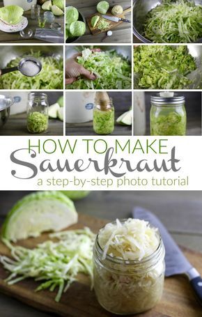 Canning Sauerkraut, Make Sauerkraut, Homemade Sauerkraut, Sauerkraut Recipes, Fermentation Recipes, Vegetarian Cabbage, Daily Recipes, Fermented Foods, Fermenting