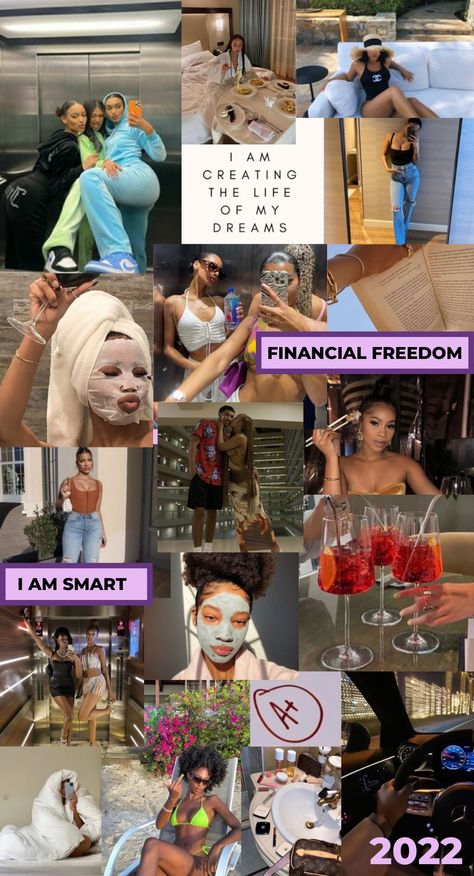 Black Luxury Vision Board, Black People Vision Board Ideas, Purple Vision Board Wallpaper, Motivation Vision Board Wallpaper, Vision Board Purple Aesthetic, Vision Board Ideas Aesthetic Wallpaper, Manifestation Vision Board Wallpaper, Vision Board Purple, Influencer Wallpaper