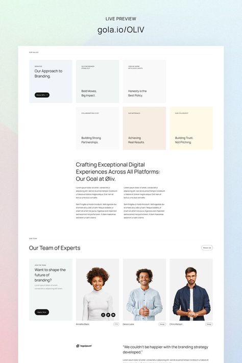 Clients Web Design, Pastel Color Website, Blog Thumbnail Design, Portfolio Website Design Minimalist, Typographic Website, Minimal Website Design Inspiration, Portfolio Website Design Inspiration, Website Design Minimalist, Simple Landing Page