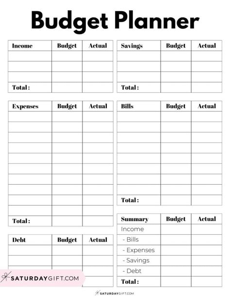 Budget Planner Template to track income, expenses, bills, savings and debt - Black & White PDF | SaturdayGift Budget Planner Monthly Free Printable, By Weekly Budget, Free Monthly Bill Tracker Free Printable, Free Budget Printables 2024, Weekly Paycheck Budget Printables Free, Monthly Budget Printable Free Templates, Weekly Budget Planner Printable Free, Budget Planner Template Free Printables, Simple Budget Template Free Printable