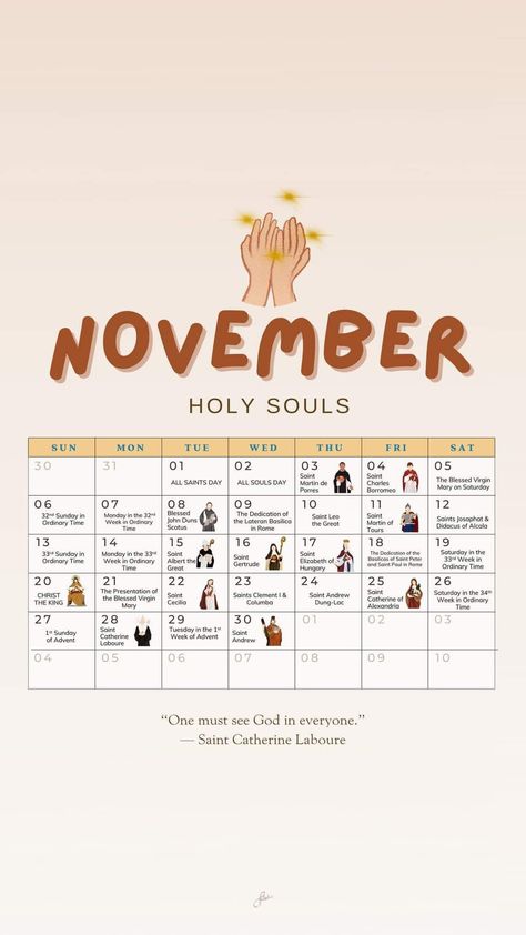 Catholic November, All Souls Day Catholic, All Saints Day Prayer, Catholic Calendar, Catholic Liturgical Calendar, Catholic Feast Days, Liturgical Living, Catholic Homeschool, Catholic Beliefs