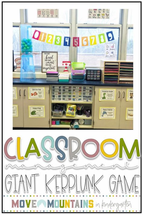 Kerplunk Classroom Management, Move Mountains In Kindergarten, Indoor Classroom Activities, Game For Classroom, Kerplunk Game, 2nd Grade Class, Classroom Management Elementary, Farmhouse Classroom, Behavior Management Strategies