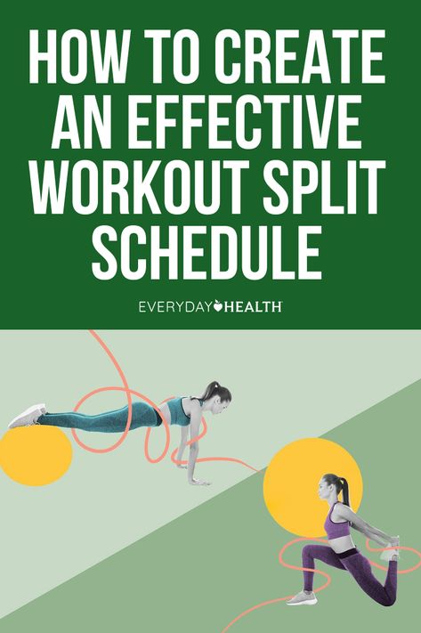 What Is a Workout Split? What Is the Most Effective Workout Split? 3 Popular Workout Splits to Try 4 Tips for Picking the Right Workout Split for You What Are the Benefits of Workout Splits? A workout split is a weekly exercise plan that focuses on training different parts of the body on different days. It helps to boost efficiency and muscle growth, while decreasing the risk for injury. Split Workout Schedule, Workout Split Schedule, Weekly Exercise Plan, Best Workout Split, Most Effective Workout, 4 Day Workout, 3 Day Workout, Split Workout, Push Pull Workout