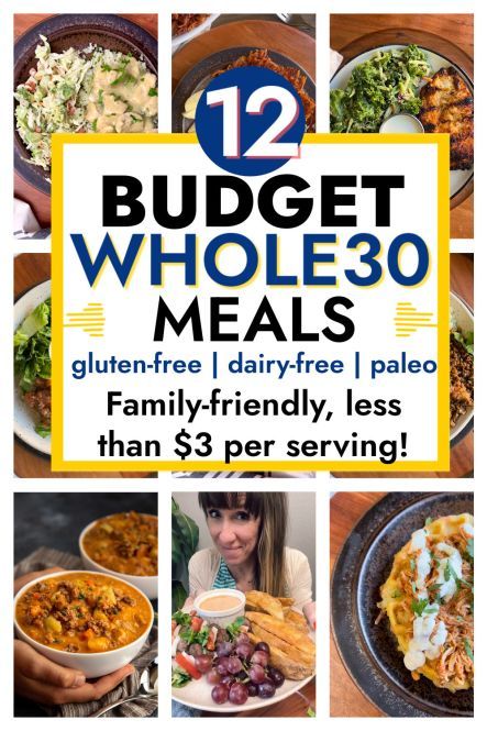 Whole 30 Meals, Cheap Paleo, Meals For A Family, Cheap Paleo Meals, Whole Foods Meal Plan, Whole30 Meals, Family Of 7, Whole 30 Meal Plan, Easy Whole 30 Recipes