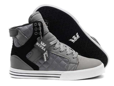 Gray and Black with a hint of White Adidas Supra Sneakers, Supra Skytop, Supra Shoes, Black Shoes Men, Fresh Shoes, Hype Shoes, Boy Shoes, Sneakers Men Fashion, Sneakers Online