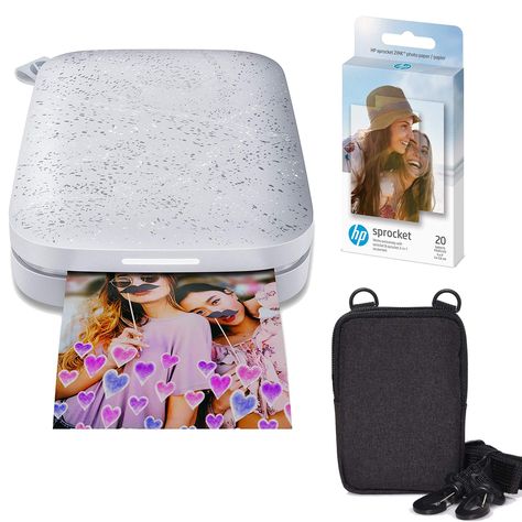 Hp Sprocket Photo Printer, Picture Printer, Hp Sprocket, Portable Photo Printer, Travel Journal Scrapbook, Airpods Apple, Instant Photo, Mini Printer, Portable Printer