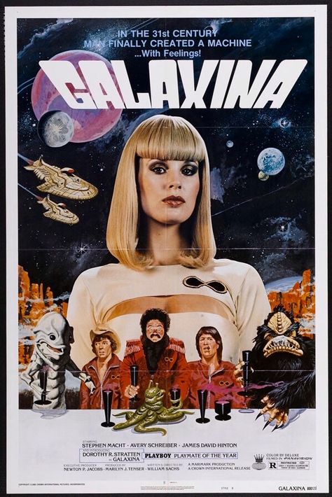 "Galaxina (1980) [600 x 899]" by milodeceiving in MoviePosterPorn - Imgur Galaxina 1980, Science Fiction Movie Posters, Cinema Design, Classic Sci Fi, Worst Movies, Arte Cyberpunk, Science Fiction Film, Movie Poster Art, B Movie