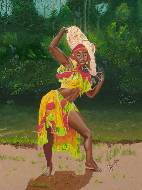 Haitian Clothing, African Women Painting, African Ancestry, Haitian Art, Art Realism, Caribbean Culture, Caribbean Art, Afrocentric Art, Afro Art