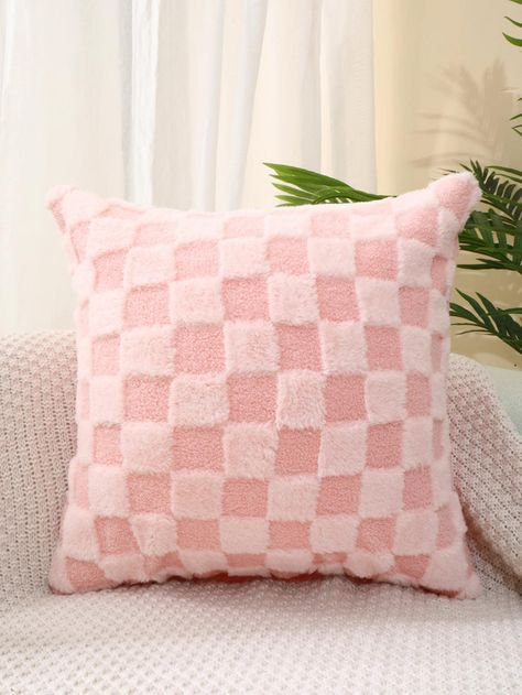 1pc Pink Cushion Cover Without Filler, Fabric Tufted Decor Decorative Throw Pillow Case For Living Room, Home Decor Cozy Pillows Aesthetic, Pastel Pink Bedroom Decor, Cute Decorative Pillows For Bed, Cute Room Pillows, Cute Room Decor Minimalist, Pastel Pink And White Room Aesthetic, Pink Stuff For Room, Cute Colorful Pillows, Cushions For Bedroom