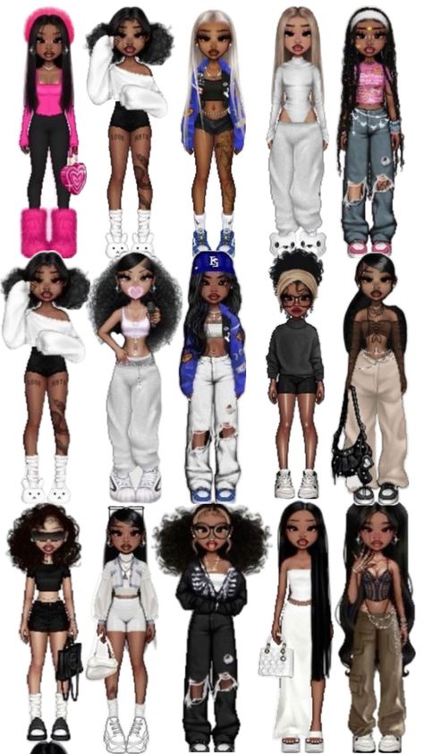 Love yall 💗 Y2k Baddie Outfits, Random Collage, Street Style Outfits Casual, Fashion Dress Up Games, Neat Casual Outfits, Imvu Outfits Ideas Cute, Bratz Inspired Outfits, Fashion Gal, Simple Trendy Outfits