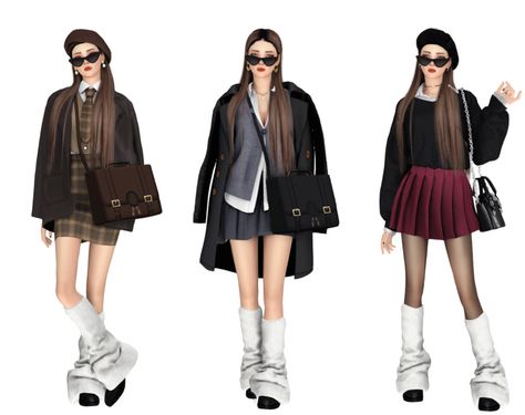 TS4 Preppy Style Lookbook #5 Blush Lips, Dark Academia Clothes, Academia Clothes, Райан Гослинг, Style Lookbook, Fashion Design Collection, Sims Hair, Girly Dresses, Sims 4 Cas