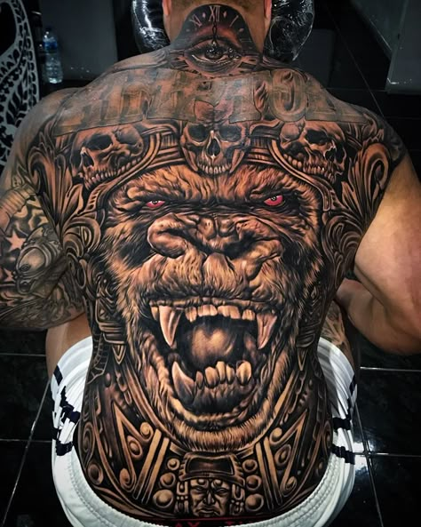 Back Piece Tattoo Men, Back Piece Tattoo, Full Back Tattoos, Back Tattoos For Guys, Back Piece, Back Tattoos, Back Tattoo, Tattoo Idea, Sleeve Tattoos