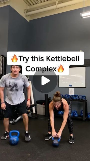 Complex Workout, Kettlebell Workout Routines, Kettlebell Clean, Kettlebell Exercises, Kettlebell Swings, 10 Minute Workout, Kettlebell Workout, Fit Couples, Workout Routines